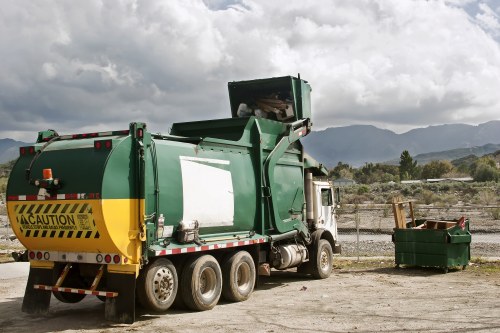 Recycling process in action